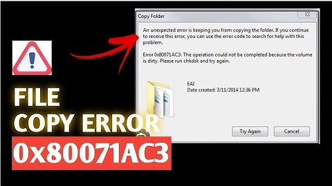 Fix Error 0x80071AC3 | File Copy Problem Solved in Windows 10/11 (Easy Method)