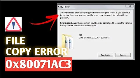 Fix Error 0x80071AC3 | File Copy Problem Solved in Windows 10/11 (Easy Method)