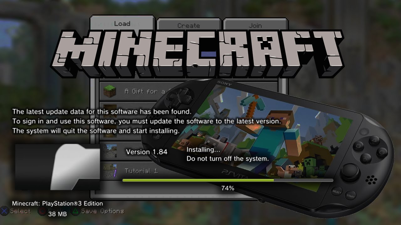 Minecraft Ps3 Edition Update 1 84 Removes Ps Vita Cross Save Functionality Youtube