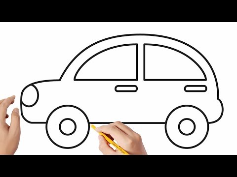 Video: Cómo Dibujar Un Coche Para Un Niño