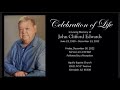 12.30.2022 - Celebration of Life - John Edwards