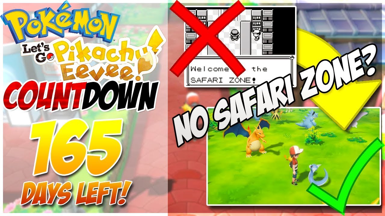 Safari Zone Replaced For Go Park Pokemon Lets Go Countdown 165 Days Left