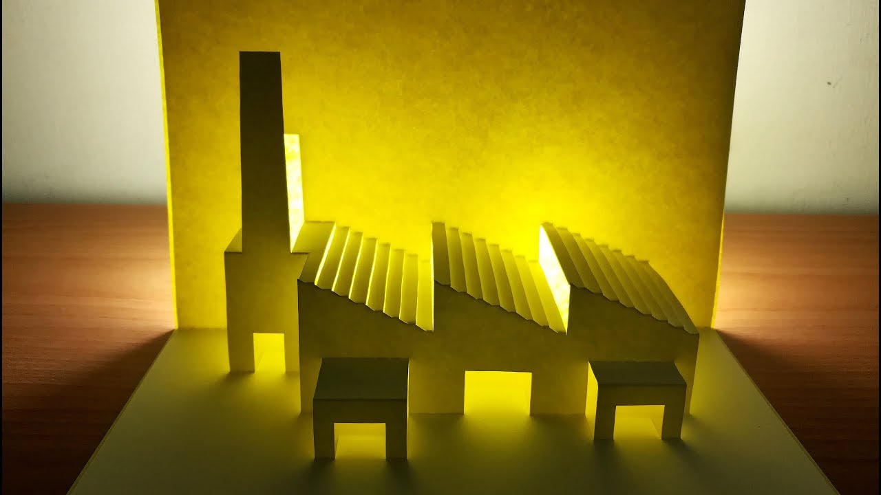 Origami architecture｜3d factory card｜Pop up factory card｜paper art ...