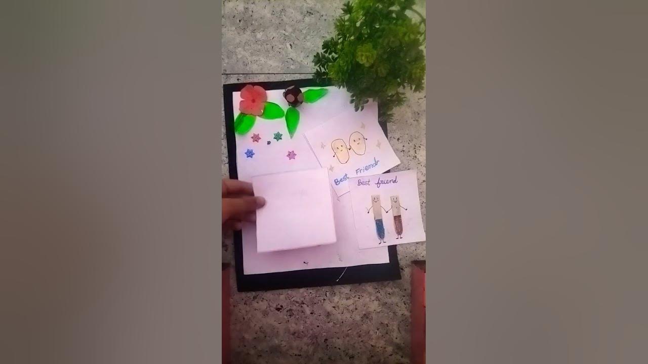 Making a beautiful card for best friend trending satisfying diy