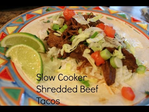 Slow Cooker Shredded Beef Tacos | Cook With Me