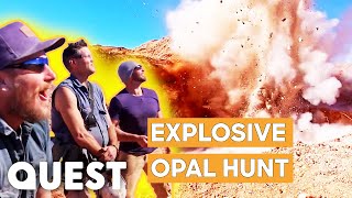 Blasting Rocks In Search Of Black Opals | Outback Opal Hunters by Quest TV 49,403 views 3 weeks ago 9 minutes, 55 seconds