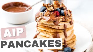 AIP Pancakes!! A fluffy, delicious, & easy breakfast treat for the Autoimmune Protocol