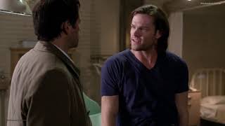 Sam gets hurt scene while castiel extracting gadreal's grace from supernatural season 9 episode 11