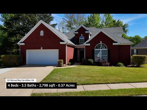 101 Retreat Way, Carrollton, GA home video tour