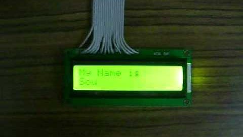 16x2 LCD with AT89S52