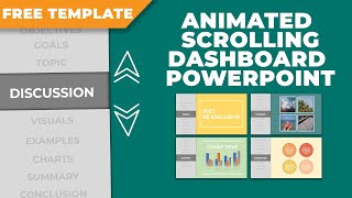 How to Make Animated Scrolling Dashboard in PowerPoint [ FREE TEMPLATE ]