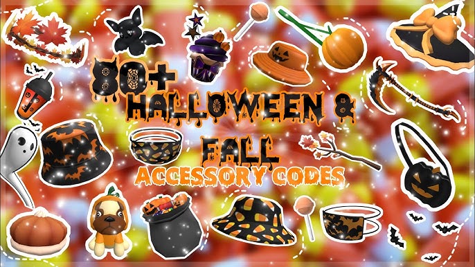 100+ Halloween Accessory Codes/IDs For Brookhaven & Bloxburg 🎃🍂 ~NEW  Creepy Fall Cute Decals~ ROBLOX