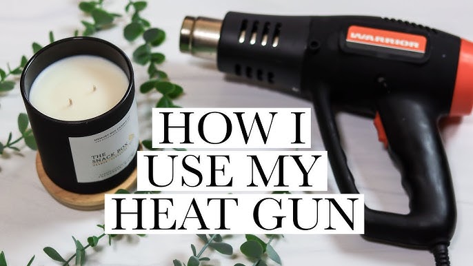 how to finish candles with a heat gun 😎 