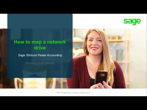 Sage 50cloud Pastel (ZA) - How do I map a network drive from the workstation to the server?