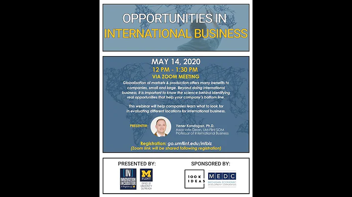 "Opportunities in International Business" webinar