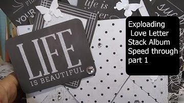 Part 1 -Exploding  Envelope Stack Album - Speed through part 1 -