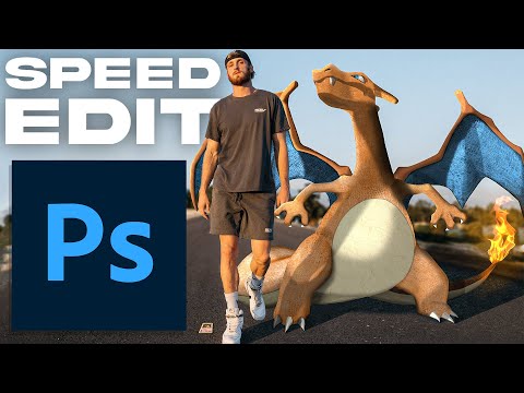 Photoshopping a REALISTIC Charizard w/ Logan Paul (Speed Edit Ep2)