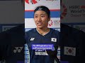 An Se Young about the all England🤩