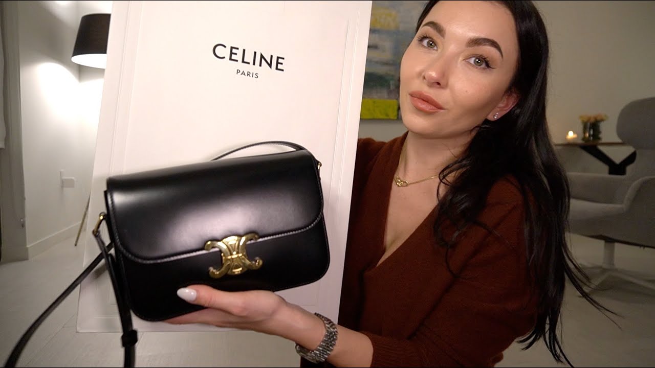 SHOULDER BAG CLAUDE in shiny calfskin