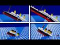 LEGO Titanic Sinking In Different Scales 