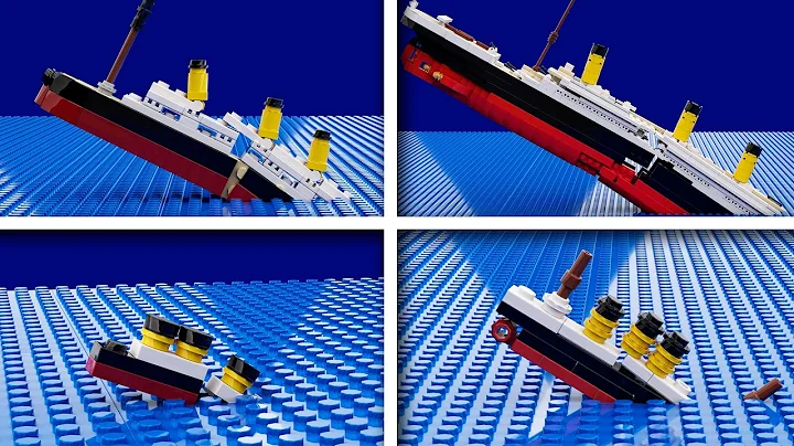LEGO Titanic Sinking in Different Scales