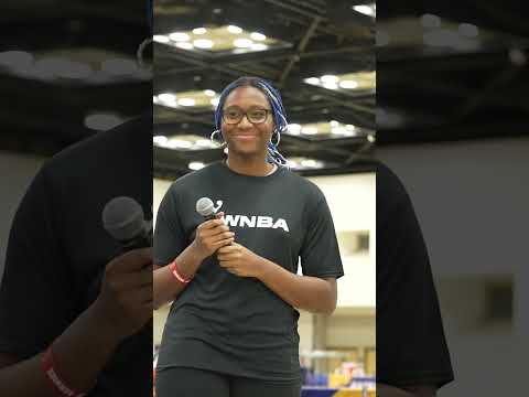 Indiana Fever's Aliyah Boston Gets Hype Response to Introduction at Jr. NBA Day at NBA All-Star 2024