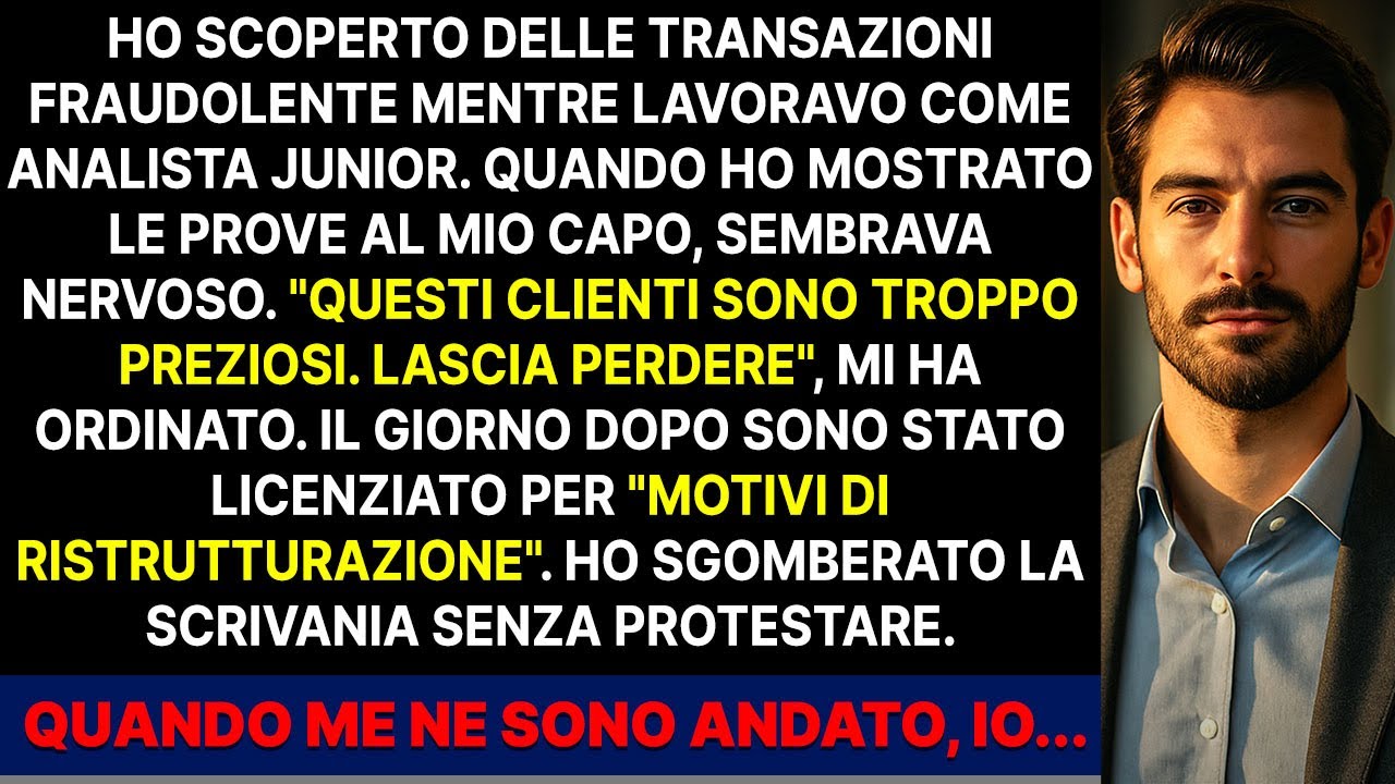 “Che c'è, Santoro?” La voce di Maurizio arrivò senza che alzasse lo sguardo. Avevo ventisette anni, ero un analista junior a Bologna e quella cartella sotto il braccio conteneva settimane di...