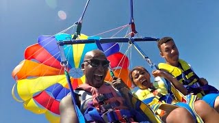 Family Extreme Parasailing Challenge!! Toys AndMe
