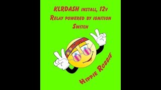 KLR650 12v Relay and Lower Dash install DIY