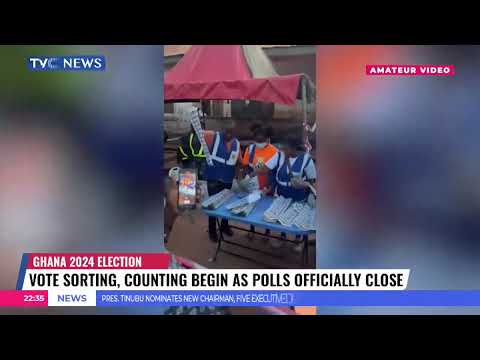 Vote Sorting, Counting Begin As Ghana 2024 Election Polls Officially Close