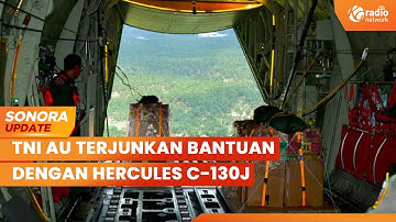 TNI AU Terjunkan Bantuan Dari Langit Aceh Tamiang dengan Hercules C-130J | SONORA UPDATE