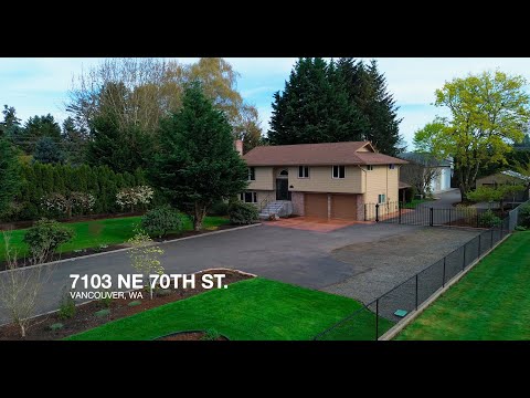 7103 NE 70th St., Vancouver, WA home video tour