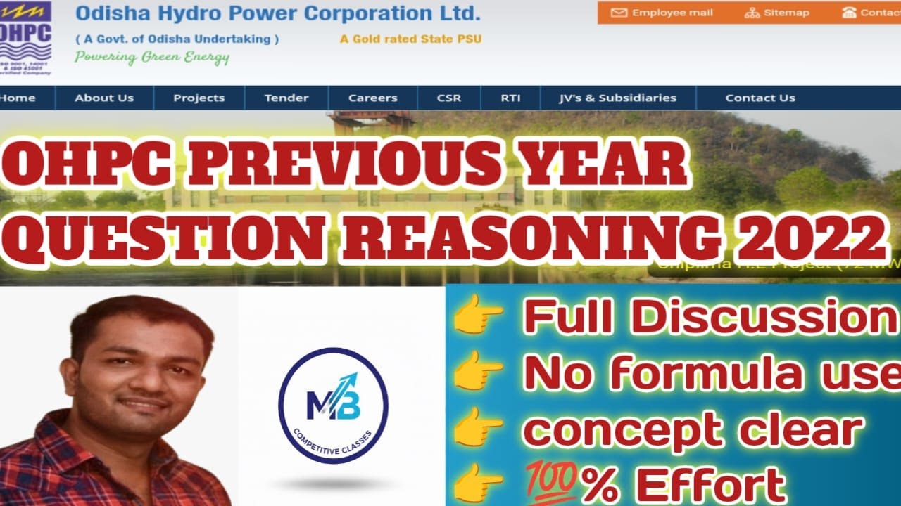 OHPC Previous Year Reasoning Question 2022 | Detail Discussions | OHPC Exam Paper