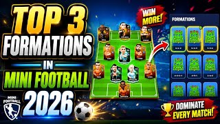 हर मैच जीतें: टॉप 3 Mini Football 2026 टैक्टिक्स screenshot 5