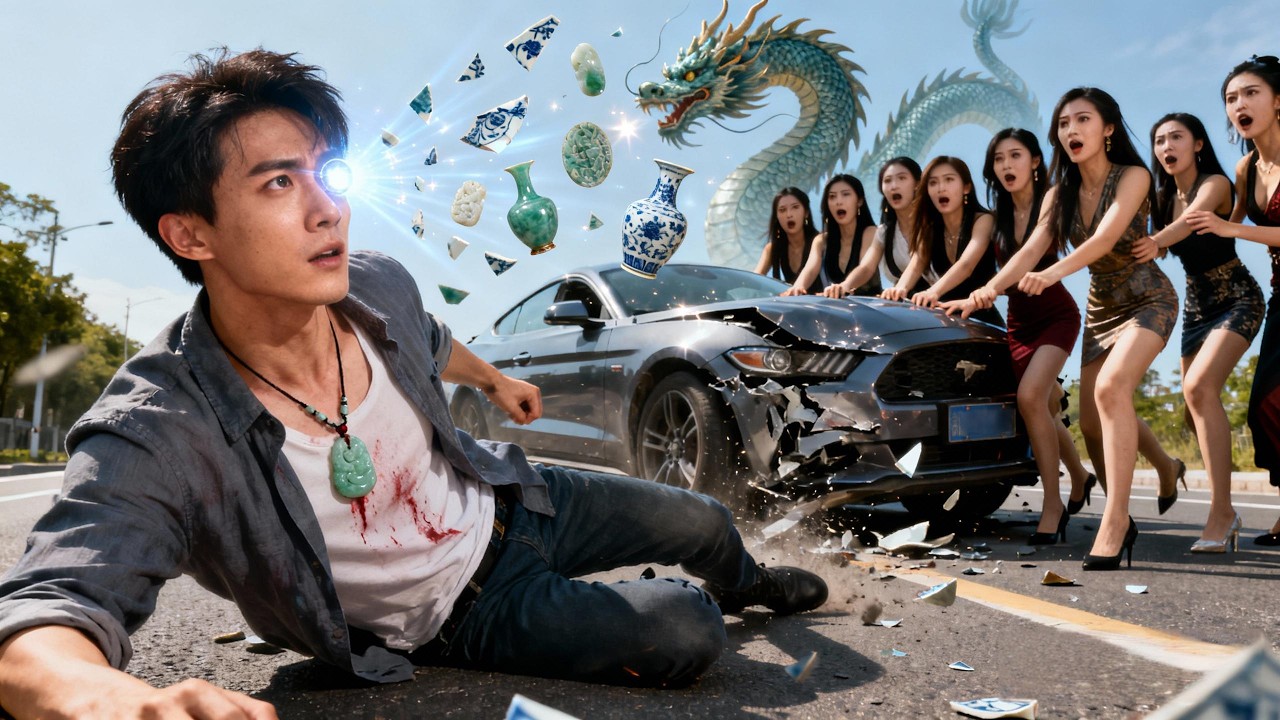 清晨跑步被車撞到的莫凡，意外獲得了透視玉石的能力,從此每天在古董市場撿漏！