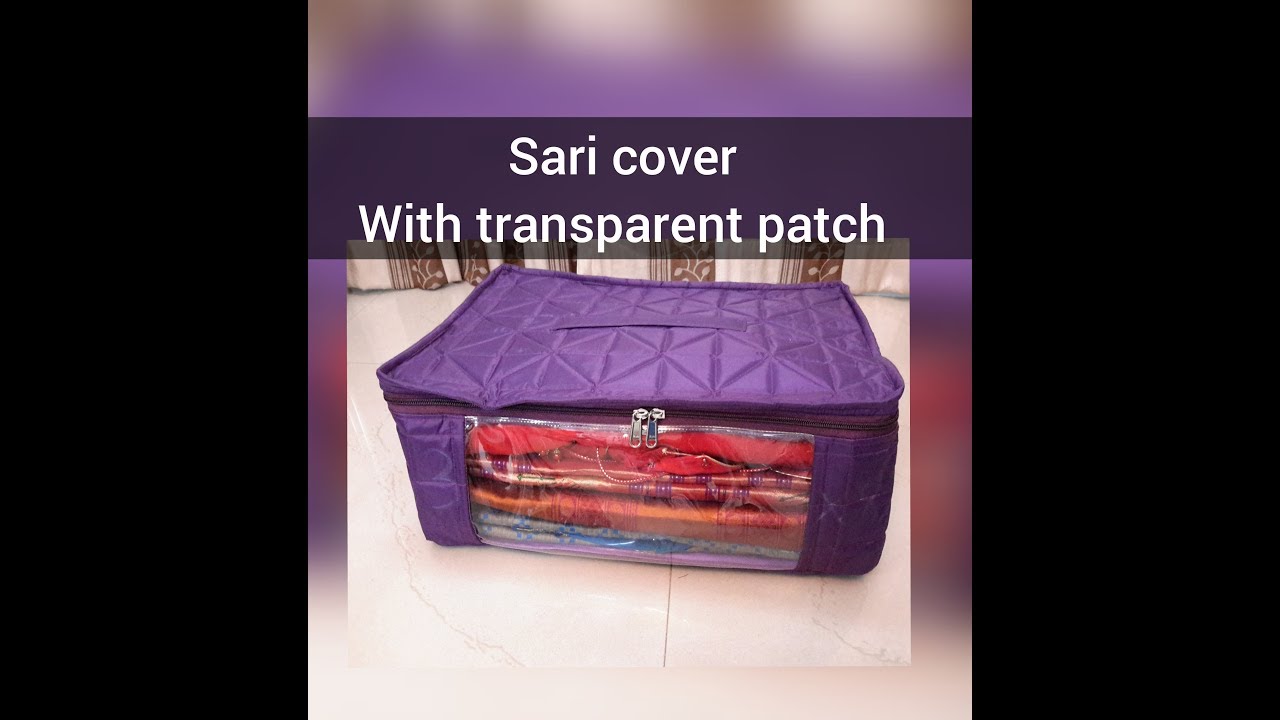 sari cover with transparent patch