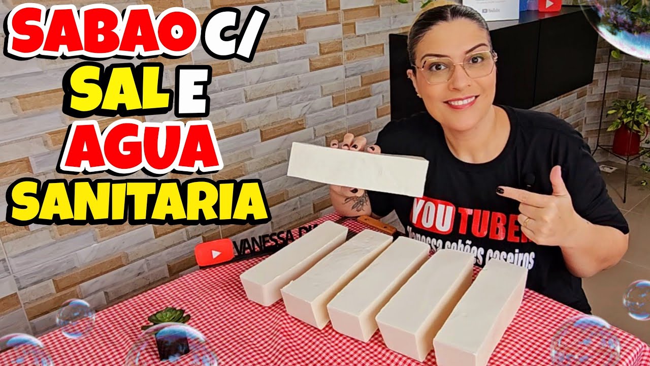 COMO FAZER SABÃO CASEIRO TRADICIONAL COM 5 LITROS DE ÓLEO COM SAL E ...