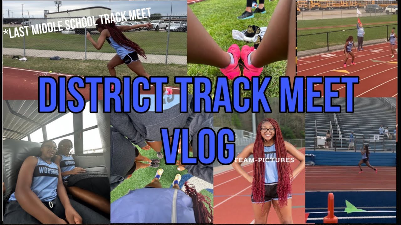 *District Track Meet*//vlog//last middle school track meet YouTube