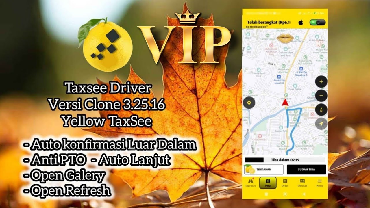 Mod Taxsee Driver 3.25.16  Lemon Fitur VIP ( Open Galery ) Free