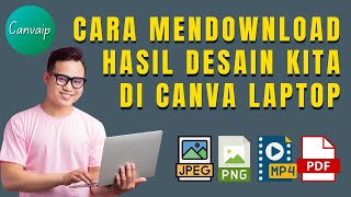 Cara Mendownload Hasil Desain Kita di canva laptop