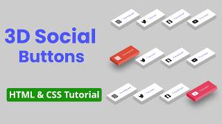 Information How to Create Stunning 3D Social Media Buttons with Hover Effects | HTML & CSS Tutorial 💻✨ News