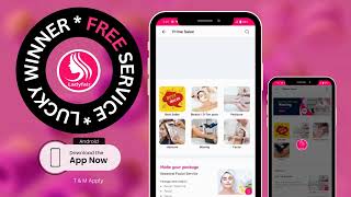 Download Ladyfair App & Be lucky winner to get free Beauty Service at home Download Now screenshot 3