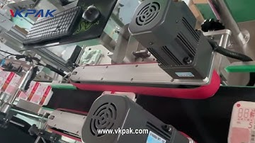 Top And Bottom Labeling Machine, Food Box Sticker Labeler Machine