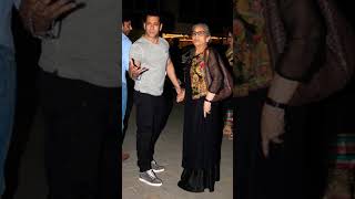 Salman Khan with mother ?♥️ashortaday viral ytshorts salmankhan mother motherson