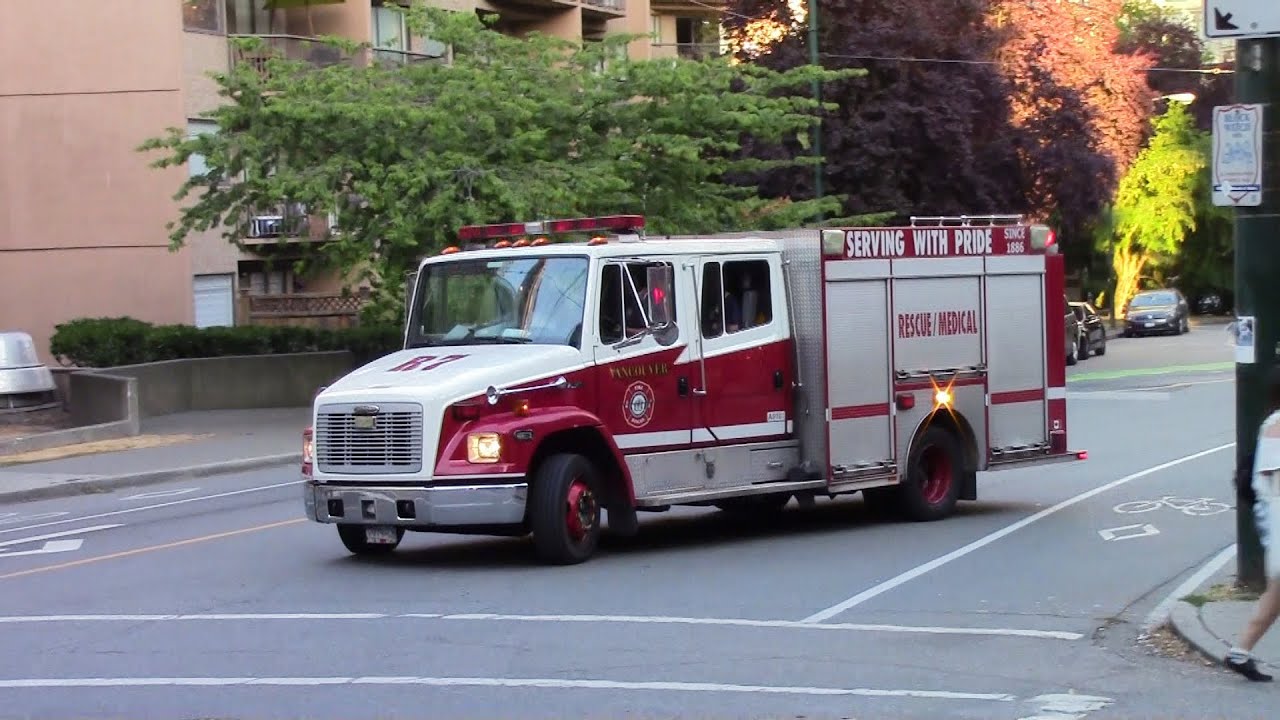 Vancouver Fire Rescue 7 Responding - YouTube