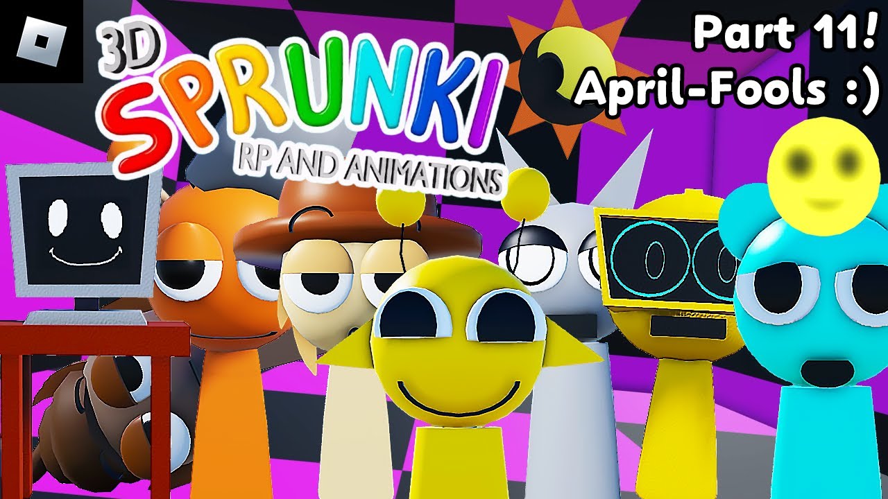 3D Sprunki RP And Animations [PART 11, April Fools] : roblox mascot gameplay walkthrough