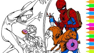 Spiderman Coloring Pages | Peter Parker, Miles Morales Spider-Man, Gwen Stacy, Venom screenshot 3