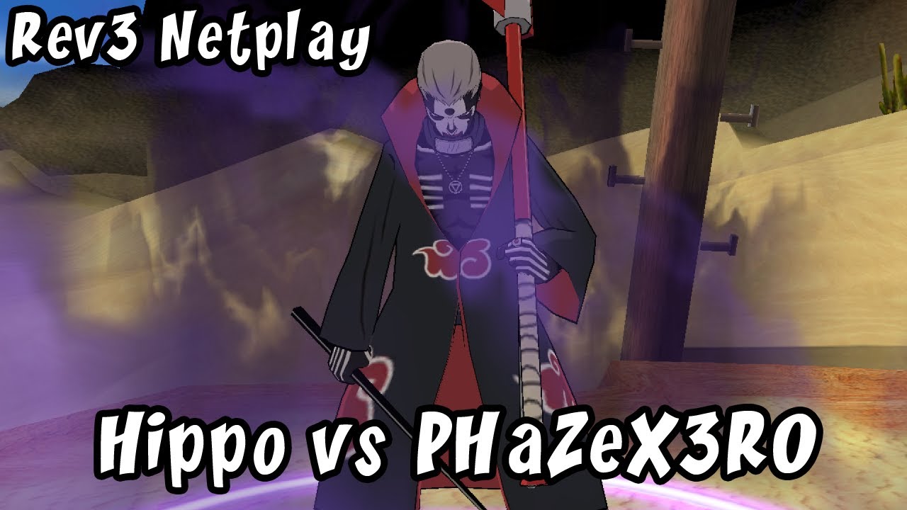 Naruto Clash of Ninja Revolution 3 Netplay 147 - Hippo vs PHaZeX3R0