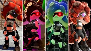 Evolution of Octolings (Enemy) in Splatoon Games (20152022)