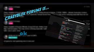 Crazyblox forums is... ok